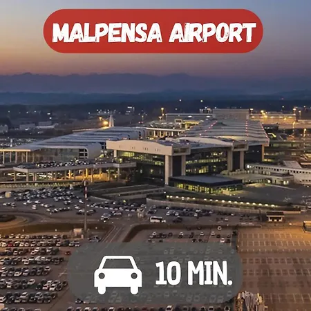 10' Malpensa Airport, Alongside Train Station