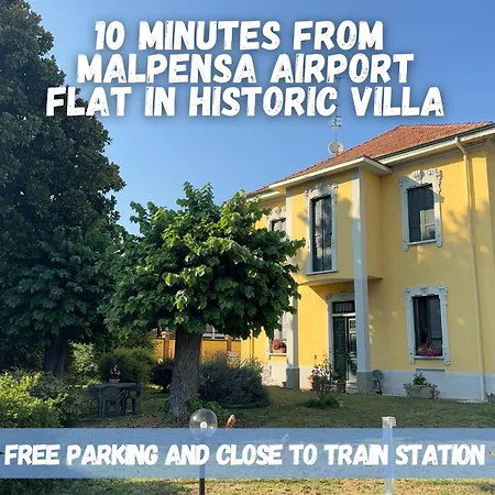 10' Malpensa Airport, Alongside Train Station Apartment *